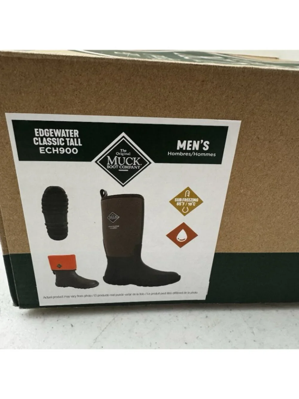 Muck Boot Size 11 Edgewater Classic Soft Toe Pull On Work Mens Brown ECH-900